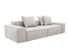 Riley Boucle Pumice Modular Sofa - 2 Seater color Boucle Pumice