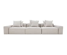 Riley Boucle Pumice Modular Sofa - 3 Seater color Boucle Pumice