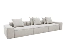Riley Boucle Pumice Modular Sofa - 3 Seater color Boucle Pumice