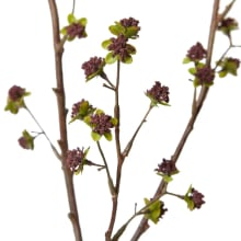 Apple Budding Blossom Spray Burgundy - 109CM color Burgundy
