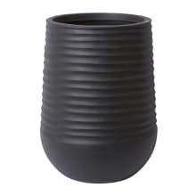 Knox Tall Stonelite Planter Black color Black