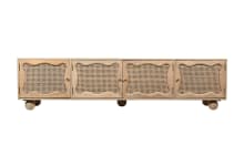 Baxter TV Unit 4 Door color Natural