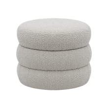 Bolo Cylinder Boucle Pumice Storage Ottoman color Pumice