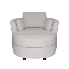 Lax Boucle Pumice Storage Ottoman color Boucle Pumice