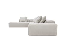 Riley Boucle Pumice Modular Sofa - Arm, 2x Armless, Corner, Left Terminal color Boucle Pumice