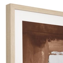 Coastal Island II Natural Veneer Framed Print - 85cm x 114cm color Natural