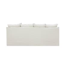 Como Linen Ecru Sofa -  3 Seater color Linen Ecru