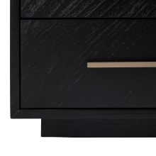 Livia Bedside Table - 3 Drawer color Black