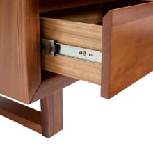 Clemence Bedside Table Blackwood - 2 Drawer color Blackwood