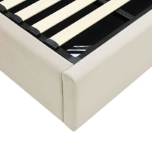 Isabella Gas Lift Bed Blaze Latte color Blaze Latte
