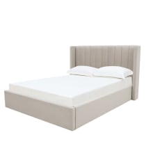Isabella Gas Lift Bed Alles Angora color Alles Angora