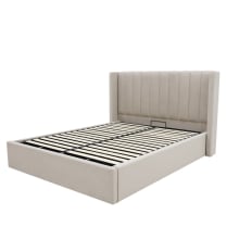 Isabella Gas Lift Bed Alles Angora color Alles Angora