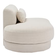 Santa Monica Ovis Ecru White Terminal Left Arm Facing Module color Ecru White