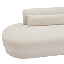 Santa Monica Ovis Ecru White Terminal Left Arm Facing Module color Ecru White