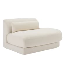 Santa Monica Boucle Ivory Terminal Right Arm Facing Module color Ivory