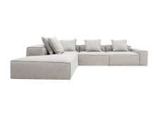 Riley Boucle Pumice Modular Sofa - Arm, 2x Armless, Corner, Left Terminal color Boucle Pumice