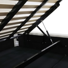 Leo Gas Lift Bed California Ivory color California Ivory