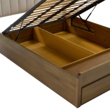 Acton Dark Messmate Lift Bed & Footend Drawers color Dark