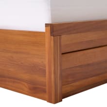 Clemence Blackwood Gaslift Bed Drawers Bookend with USB & LED color Blackwood