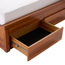 Clemence Blackwood Gaslift Bed Drawers Bookend with USB & LED color Blackwood