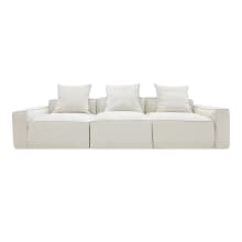 Riley Apt Muse Flax Sofa - 3 Seater color Muse Flax