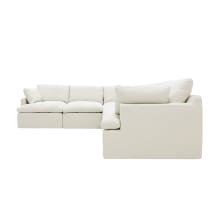 Retreat Toorak Pearl Corner Sofa - 5 Seater color Toorak Pearl