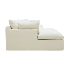 Retreat Toorak Pearl Chaise Sofa - 3 Seater color Toorak Pearl