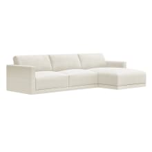Haven Muse Flax Chaise Sofa - 3 Seater color Muse Flax