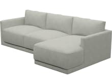 Haven Apt Toorak Pebble Chaise Sofa color Toorak Pebble