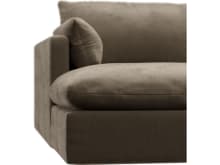 Willow Tribute Walnut Chaise Left Arm Facing Sofa Module color Tribute Walnut