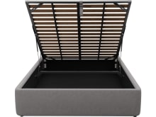 Leo Gas Lift Bed Base View Steel color View Steel