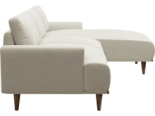 Dane Muse Flax Chaise Sofa - 3 Seater color Muse Flax