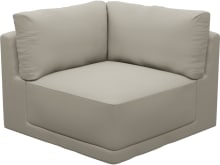 Haven Plaza Natural Corner Sofa Chair Module color Plaza Natural