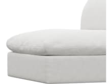 Willow Noa Fog Armless Sofa Module color Noa Fog