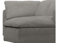 Cloud Deep Isla Soft Grey Modular Sofa - 3 Seater Chaise color Isla Soft Grey