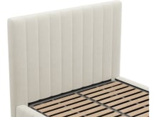 Brentwood Gas Lift Bed Muse Flax color Muse Flax