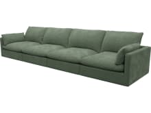 Willow Tribute Dark Jade Modular Sofa - 4 Seater color Tribute Dark Jade