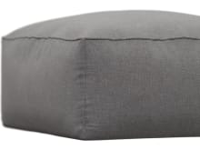 Riley California Slate Modular Small Ottoman color California Slate