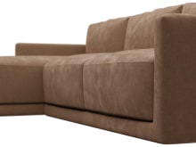 Haven Apt Tribute Chestnut Chaise Sofa color Tribute Chestnut
