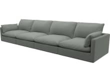 Willow Tribute Storm Modular Sofa - 4 Seater color Tribute Storm