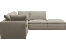 Cloud Plaza Natural Modular Sofa - 5 Piece color Plaza Natural