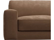 Monica Tribute Chestnut Chaise Sofa - 3 Seater color Tribute Chestnut