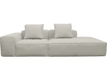 Riley California Ivory Modular Sofa - 1x Arm, 1x Armless, 1x Right Terminal color California Ivory