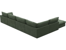 Willow Tribute Dark Jade Modular Sofa - 6 Seater LAF Terminal color Tribute Dark Jade