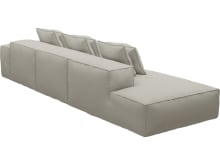 Riley California Ivory Modular Sofa - 1x Arm, 2x Armless, 1x Left Terminal color California Ivory