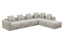 Riley Apt Santa Fe Sand Sofa - 6 Seater RAF Terminal color Santa Fe Sand