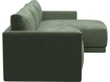 Haven Tribute Dark Jade Chaise Sofa - 3 Seater color Tribute Dark Jade