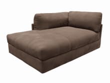 Finley Muse Chocolate Left Arm Facing Chaise Module color Muse Chocolate