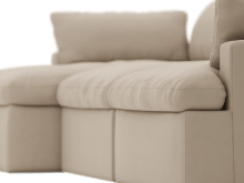 Retreat Blaze Latte Chaise Sofa - 3 Seater color Blaze Latte
