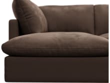 Willow Muse Chocolate Modular Sofa - 6 Seater LAF Terminal color Muse Chocolate